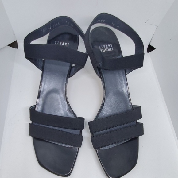 Stuart Weitzman elastic fabric sling back sandals - Picture 1 of 4